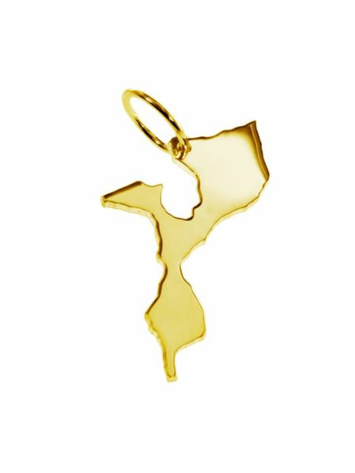 

Schmuckador Кулон в виде карты Мозамбика из цельного желтого золота 333 пробы