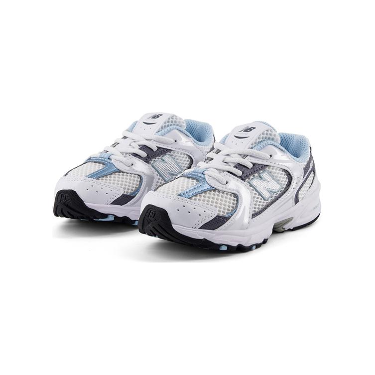 New Balance Кроссовки NB 530 MR530 Abrasion Resistant Low Top для малышей бело-серые — фото 3