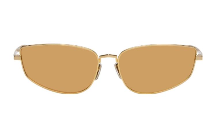 

Givenchy Металлические солнцезащитные очки неправильной формы для мужчин, цвет Gold