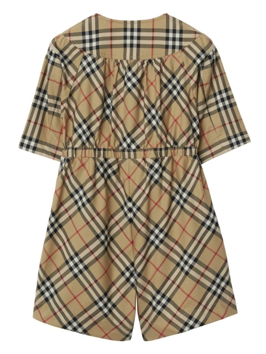 Burberry Kids комбинезон в клетку Vintage Check, коричневый — фото 2