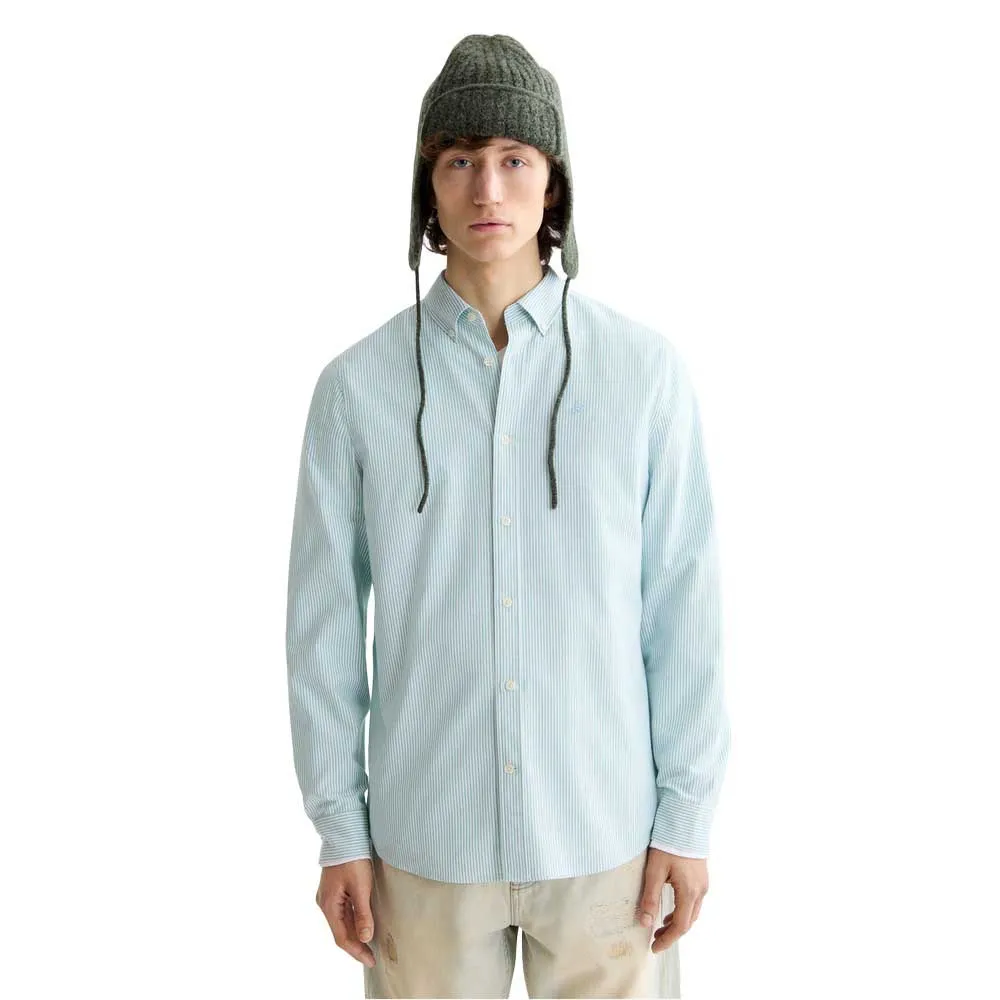 

Рубашка Scotch & Soda Striped Regular Fit Oxford, синий