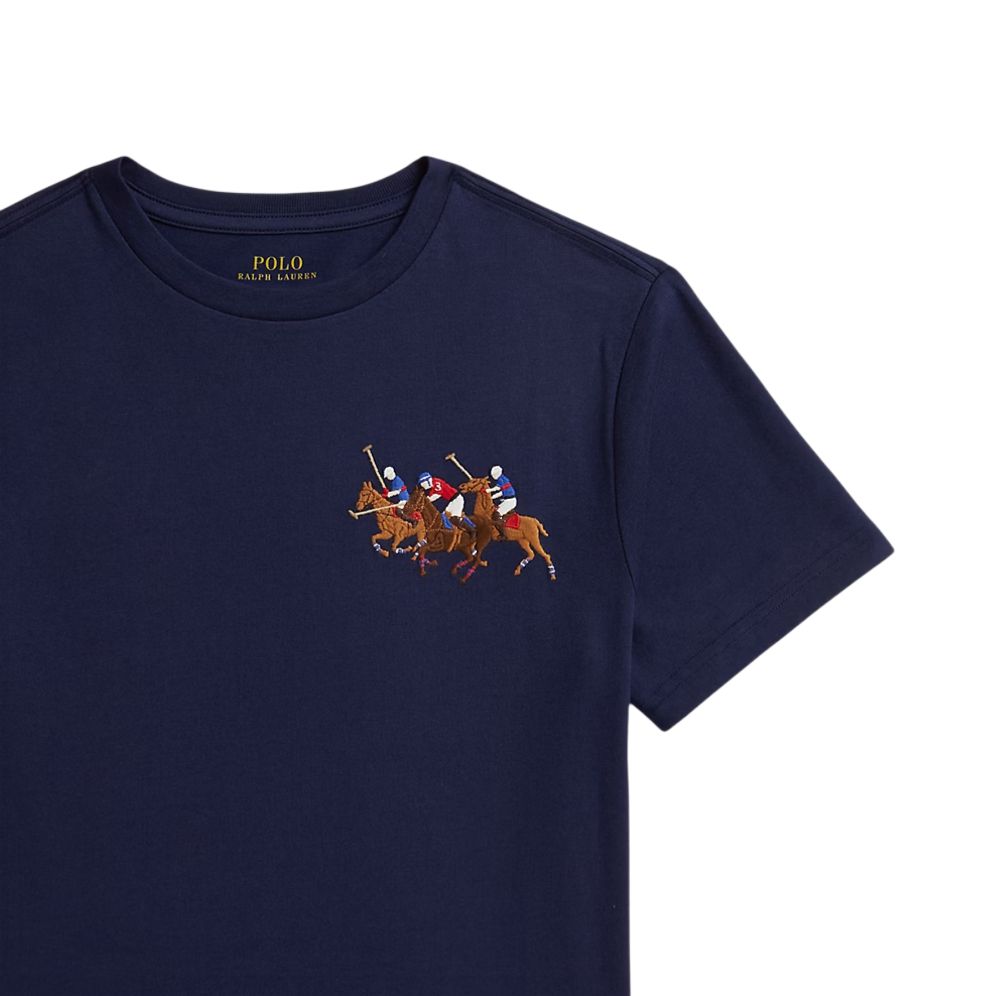 Футболка Kids' Polo Ralph Lauren, marine синий — фото 4