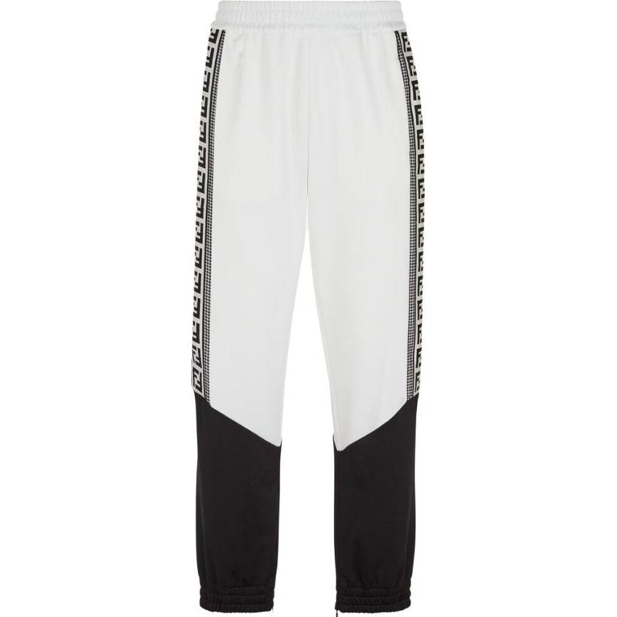 

Футболка с цветными блоками FENDI, черно-белая