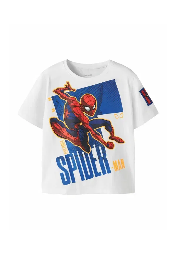 Футболка с принтом Spiderman Name It, ярко-белый — фото 3