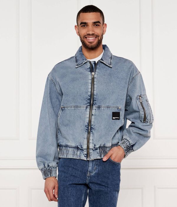 

Джинсовая куртка-бомбер Loose fit Karl Lagerfeld Jeans, синий