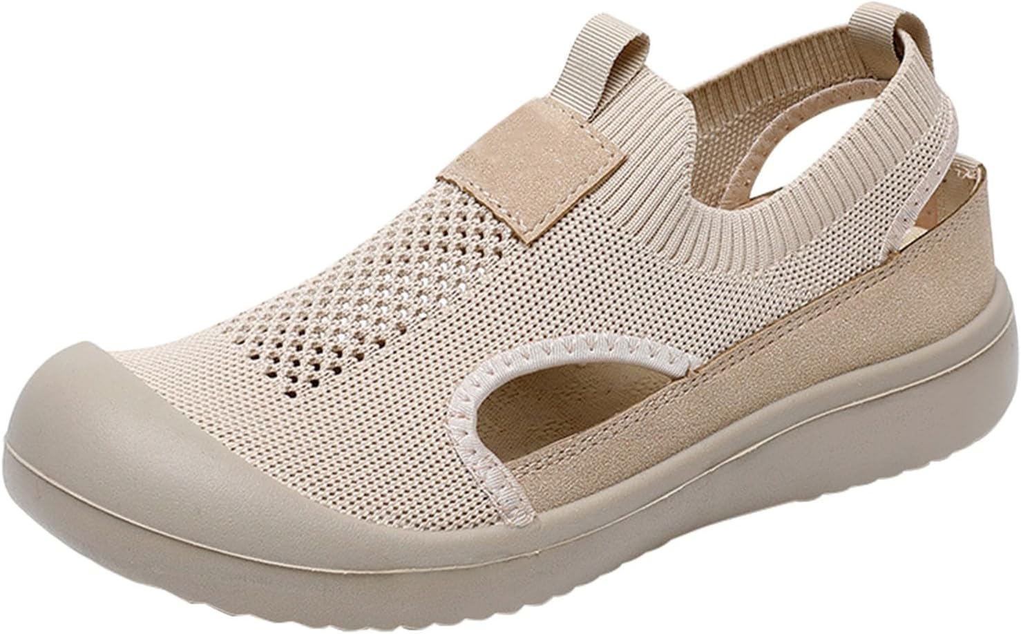 

Женские удобные дышащие повседневные прогулочные кроссовки, ортопедические кроссовки на липучке, удобные ортопедические кроссовки на платформе Generic, хаки