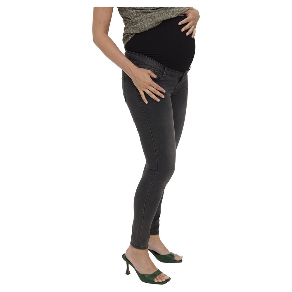 

Джинсы Mamalicious Tanya Piping Vi207 Maternity Mid Waist, серый