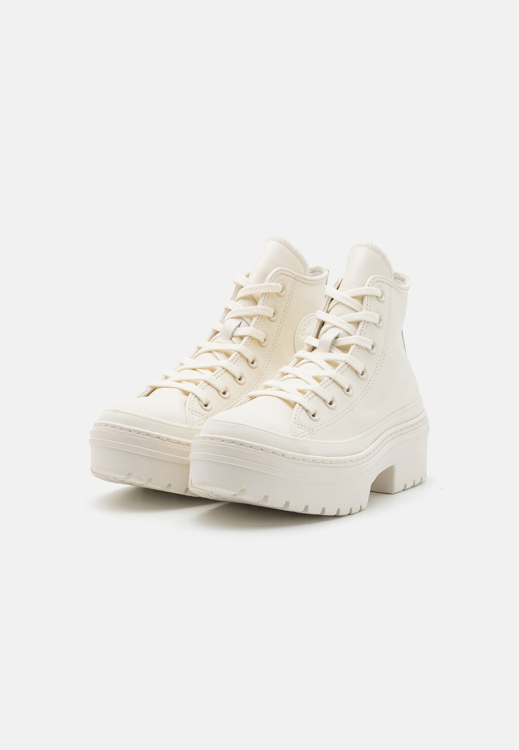 Высокие кеды CHUCK TAYLOR ALL STAR LUGGED HEEL LEATHER PLATFORM Converse, кремовый — фото 4