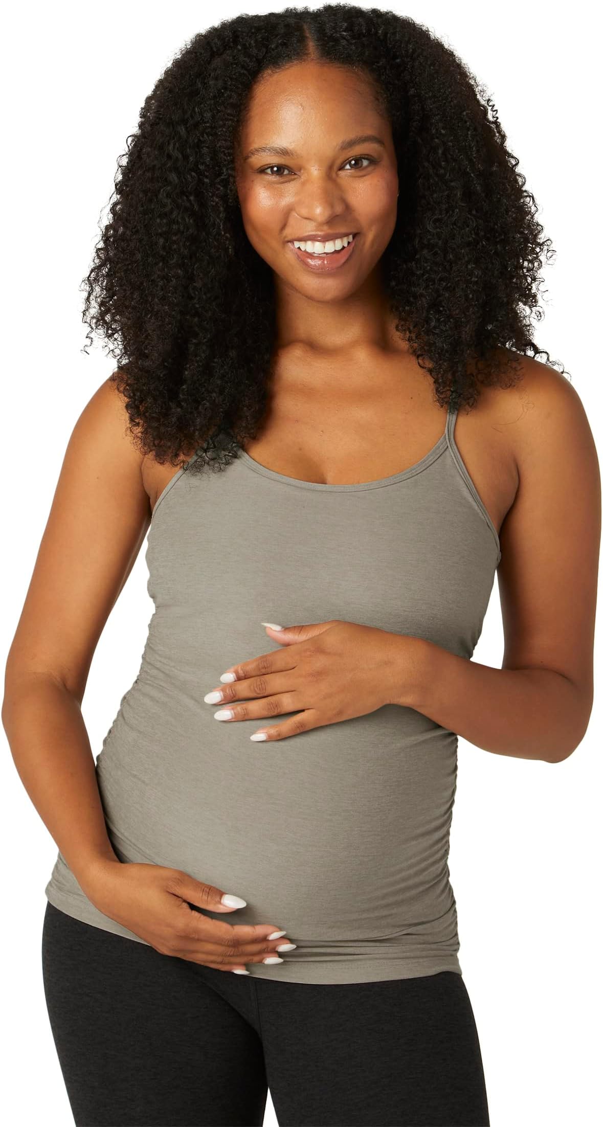 

Топ Beyond Yoga Maternity Spacedye Slim Racerback Tank, цвет Birch Heather