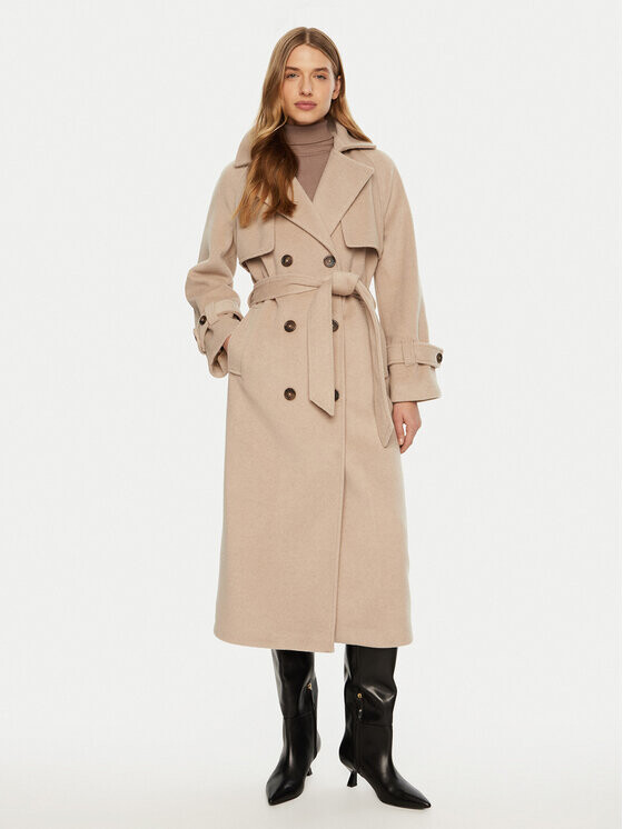 

Переходное пальто свободного кроя Access Fashion, бежевый