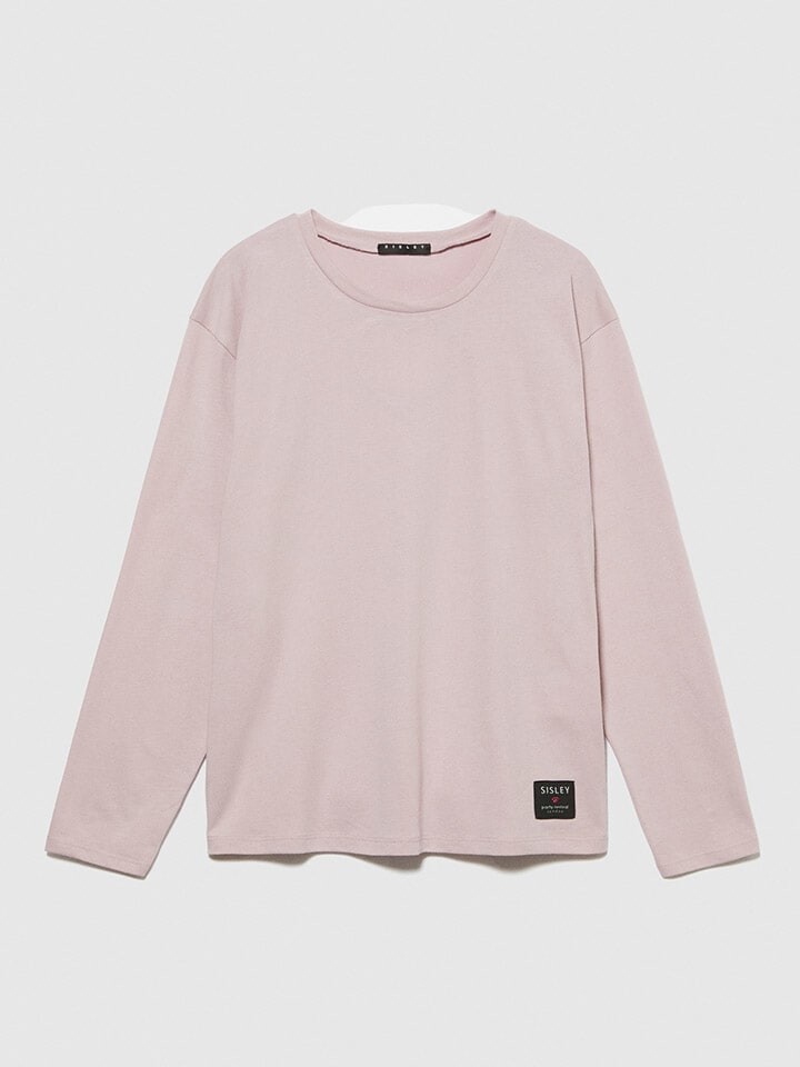 

Лонгслив Sisley Longsleeve, розовый