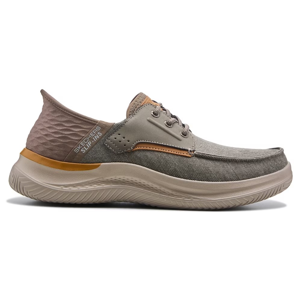 Slip-Ins niko bungee lace moc toe slip on Skechers, коричневый — фото 2