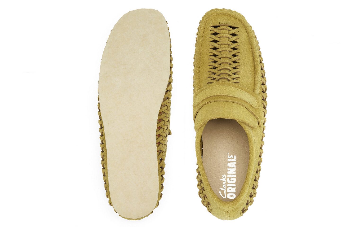 Мужские повседневные мужские низкие зеленые Clarks — фото 4