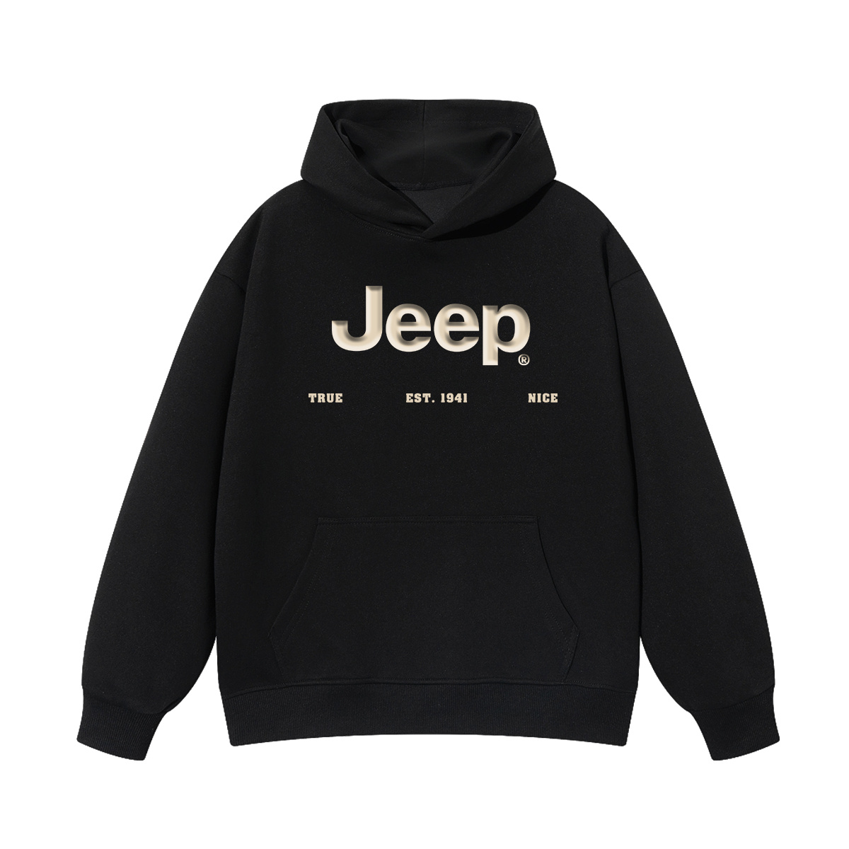 Толстовка с капюшоном Grade School Jeep, new year красный fleece-lined — фото 3