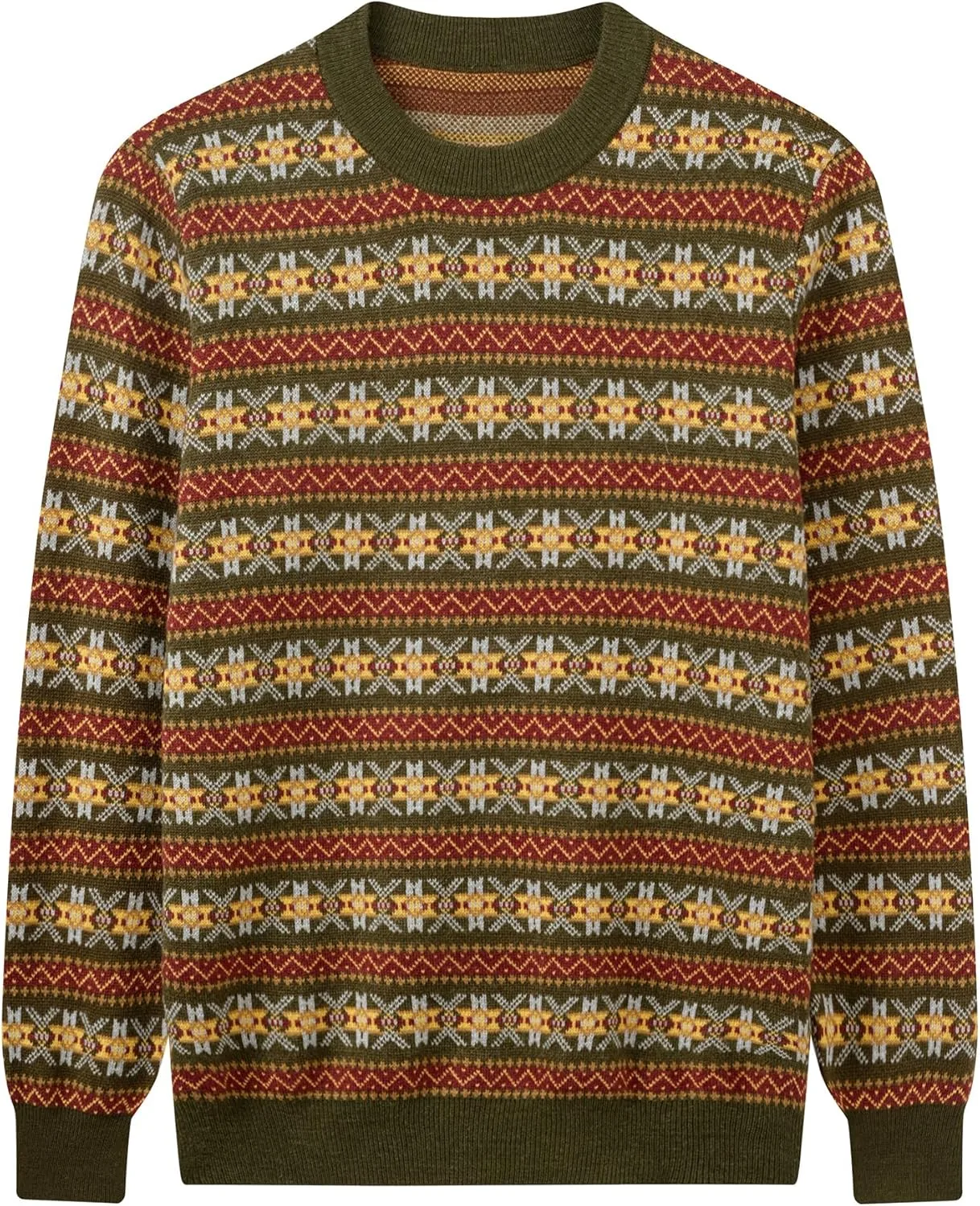 

Британский винтажный свитер Argyle для мужчин, свободный крой, лонгслив ZHILI