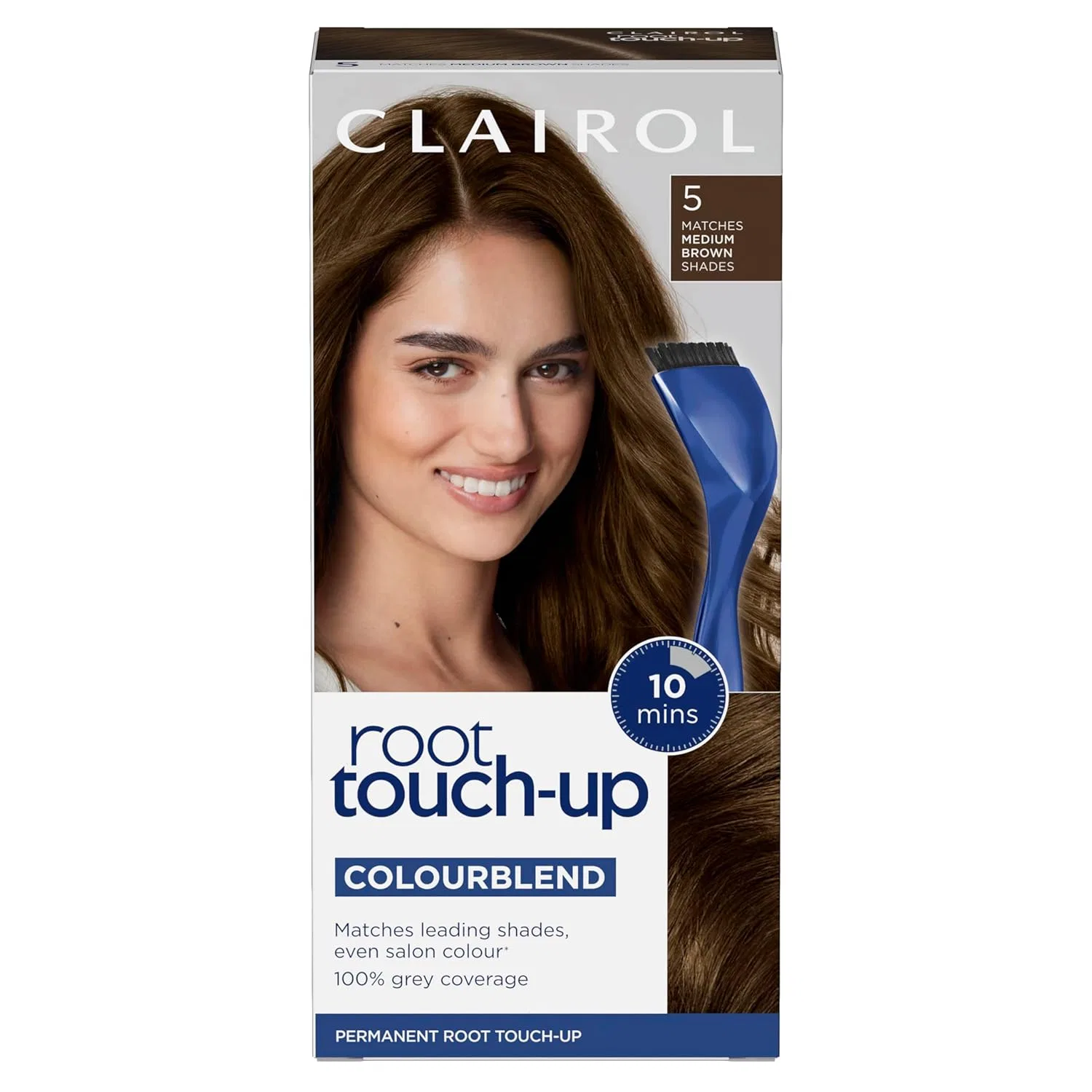 Стойкая краска для корней Clairol Root Touch Up (5 Medium Brown) Clairol, Medium Ash Brown