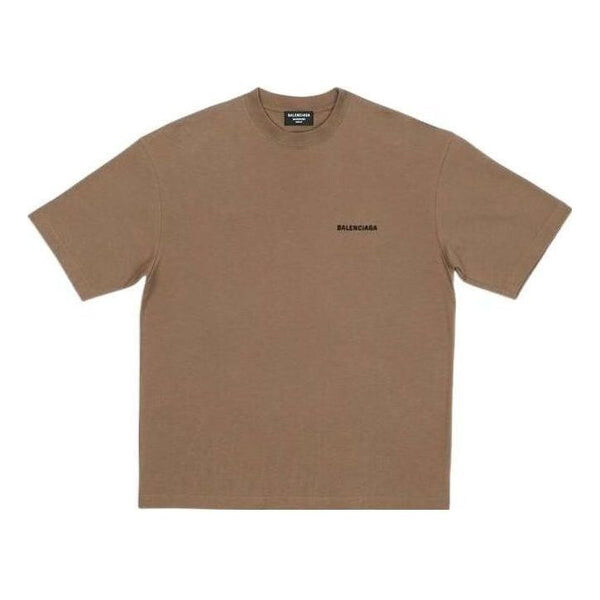 

Футболка logo t-shirt medium fit 'tan' Balenciaga, бежевый