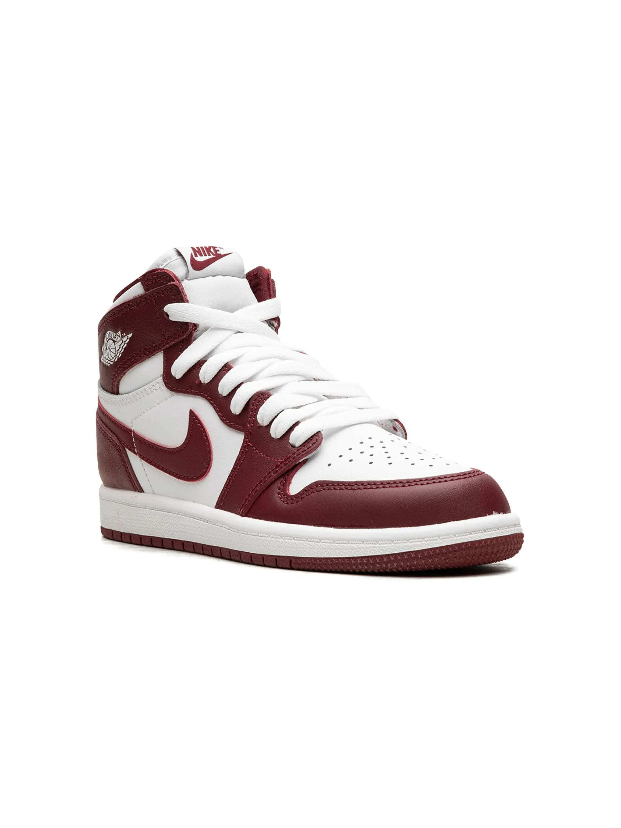Кроссовки Air Jordan 1 Retro High OG Team Jordan Kids, красный — фото 2