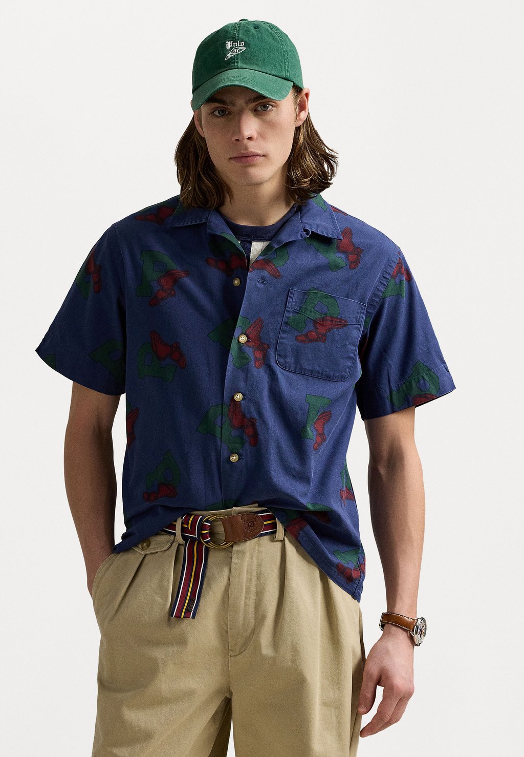 

Рубашка SHORT SLEEVE SHIRT Polo Ralph Lauren, синий