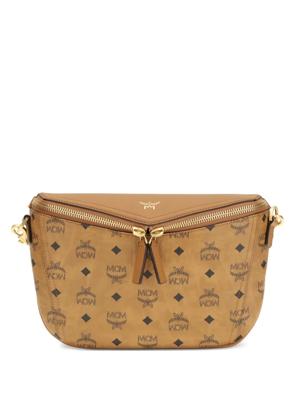 

Маленькая сумка-мессенджер с тиснением в виде логотипа Diamant 3D Mcm, коричневый