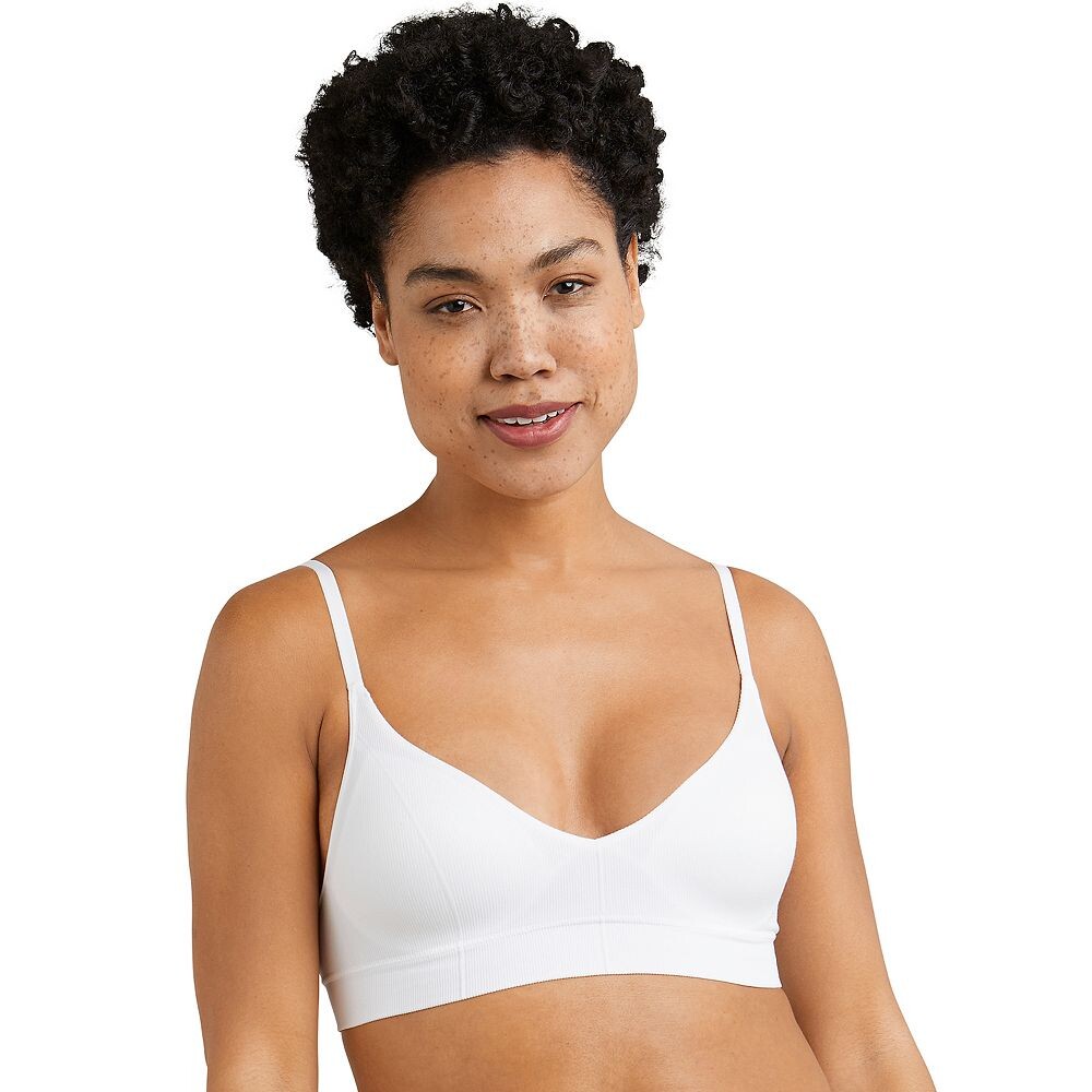 

Беспроводной эластичный бюстгальтер в рубчик Maidenform M DM2303, белый