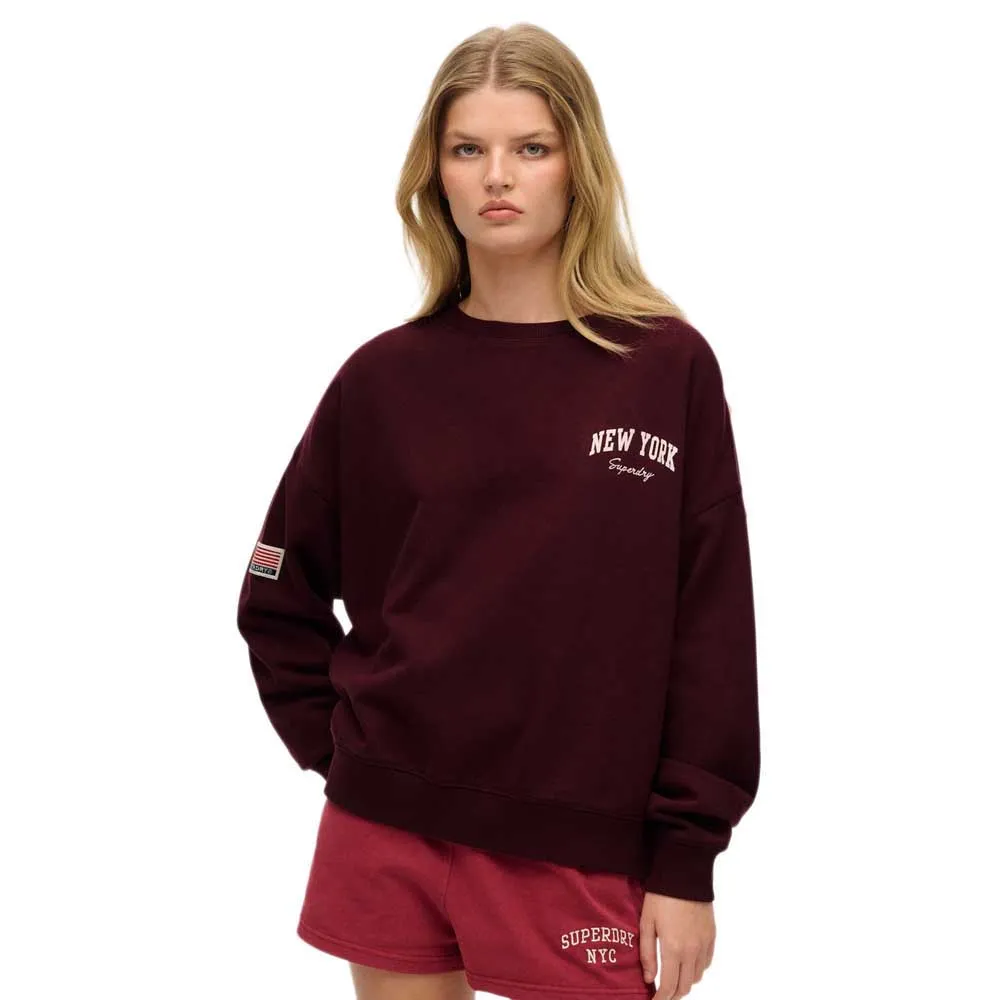

Толстовка Superdry Athletic Relaxed, красный