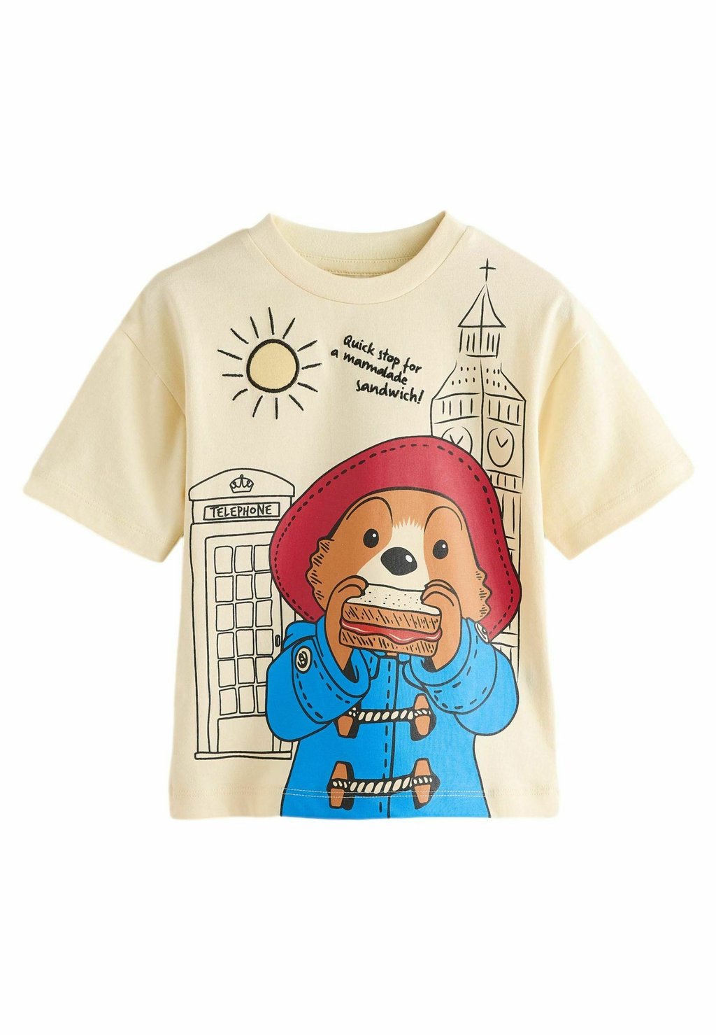 

Футболка с принтом PADDINGTON BEAR SHORT SLEEVE Next, бежевый