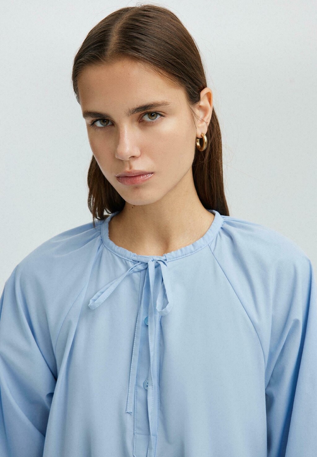 

Длинное платье BLOCK WITH BALLOON SLEEVE Touché Privé, синий