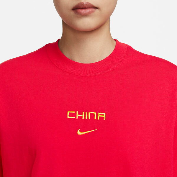 Футболка (WMNS) Nike "CHINA TEAM" T-Shirt 'Red', красный — фото 2