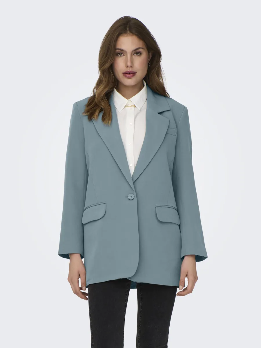 

Only длинный блейзер "ONLLANA-BERRY L/S OVS BLAZER TLR NOOS", синий