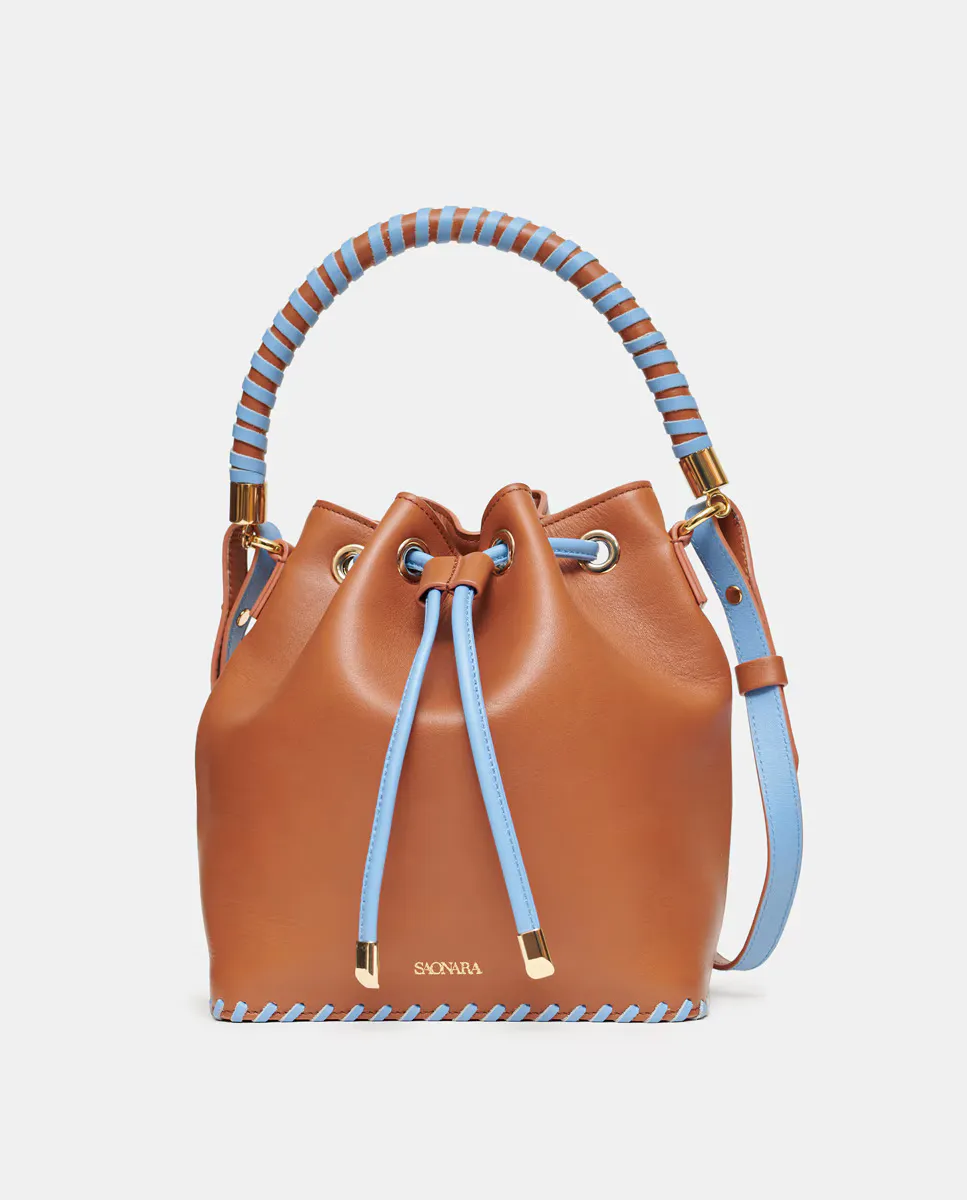 

Большая кожаная сумочка bucect с плечевым ремнем Saonara, коричневый