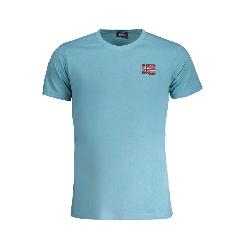 

Мужская хлопковая футболка Норвегия 1963 года Norway 1963, цвет Light Blue
