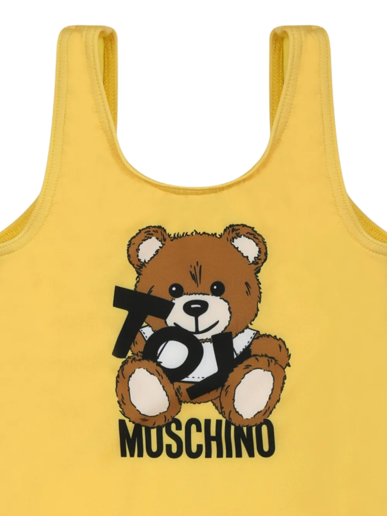 Moschino Kids купальник с мотивом Teddy Bear, желтый — фото 3