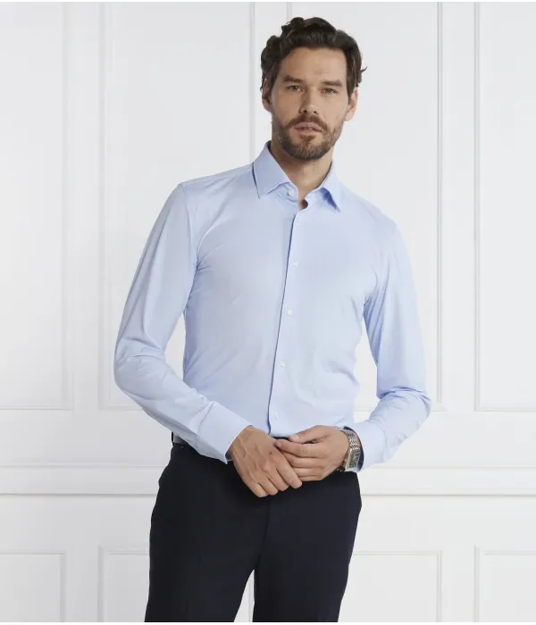 P-Hank-Kent-C1-222 Рубашка slim fit Boss, небесно-голубой — фото 3