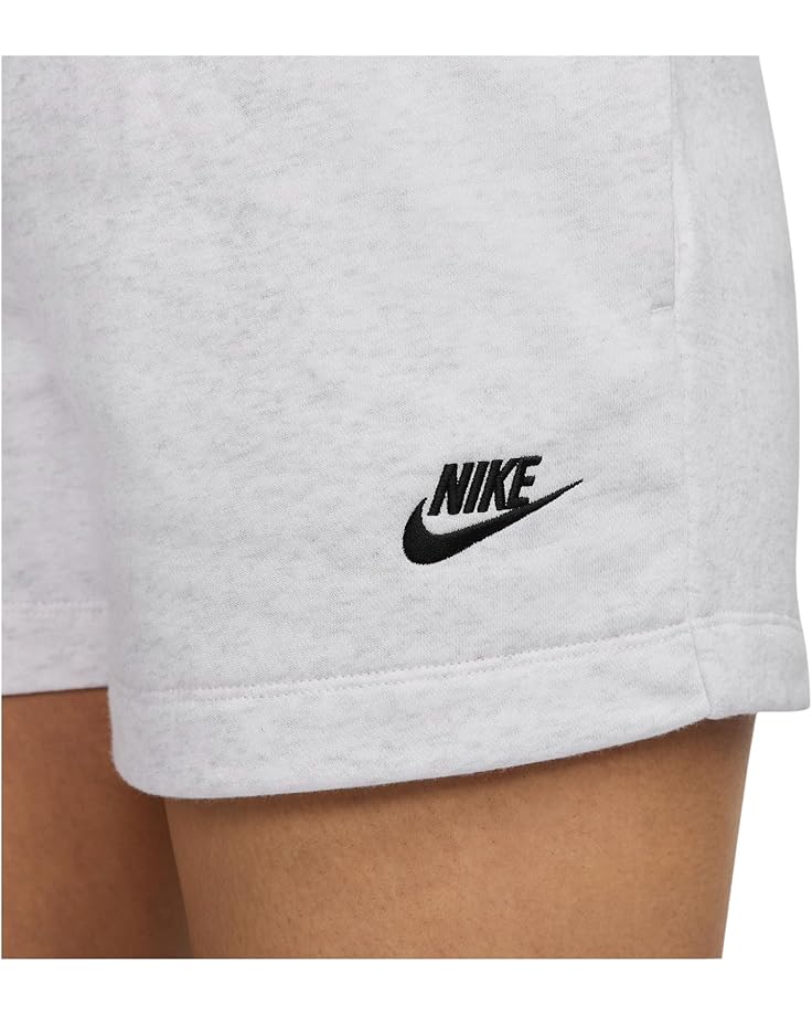 Шорты Nike Sportswear Club Fleece Mid-rise Shorts, цвет Birch Heather/Black — фото 3