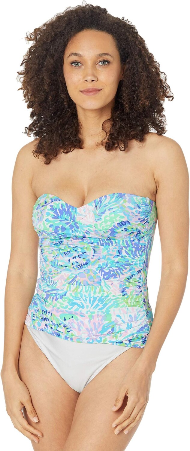 

Купальный топ Lilly Pulitzer Flamenco Tankini Top, цвет Multi Shell Of A Party