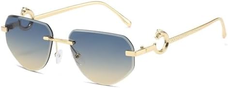 

Солнцезащитные очки для женщин и мужчин, золотистая металлическая оправа, градиентные линзы, повседневные солнцезащитные очки с защитой от УФ-излучения UV400 MTZJH, C6