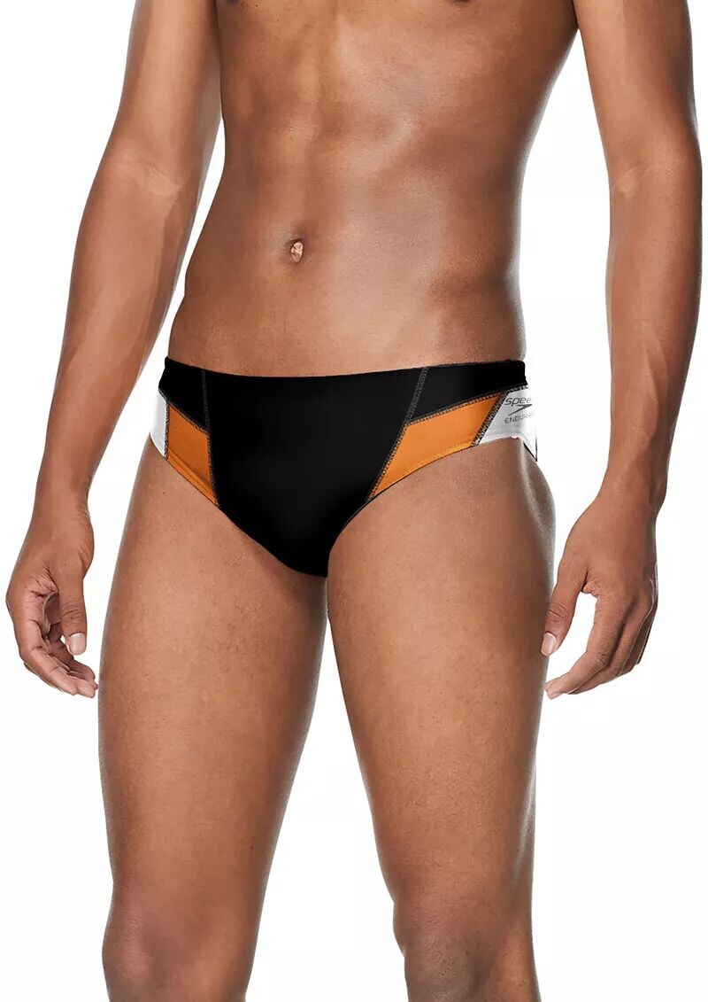 

Мужской плавный купальник Speedo с краями, черный/оранжевый