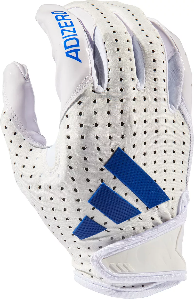 

Электрические футбольные перчатки Adidas Adult adiZero 14, цвет White/Royal