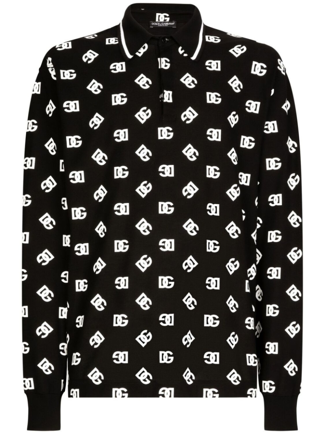 

Dolce & Gabbana рубашка поло с логотипом, черный