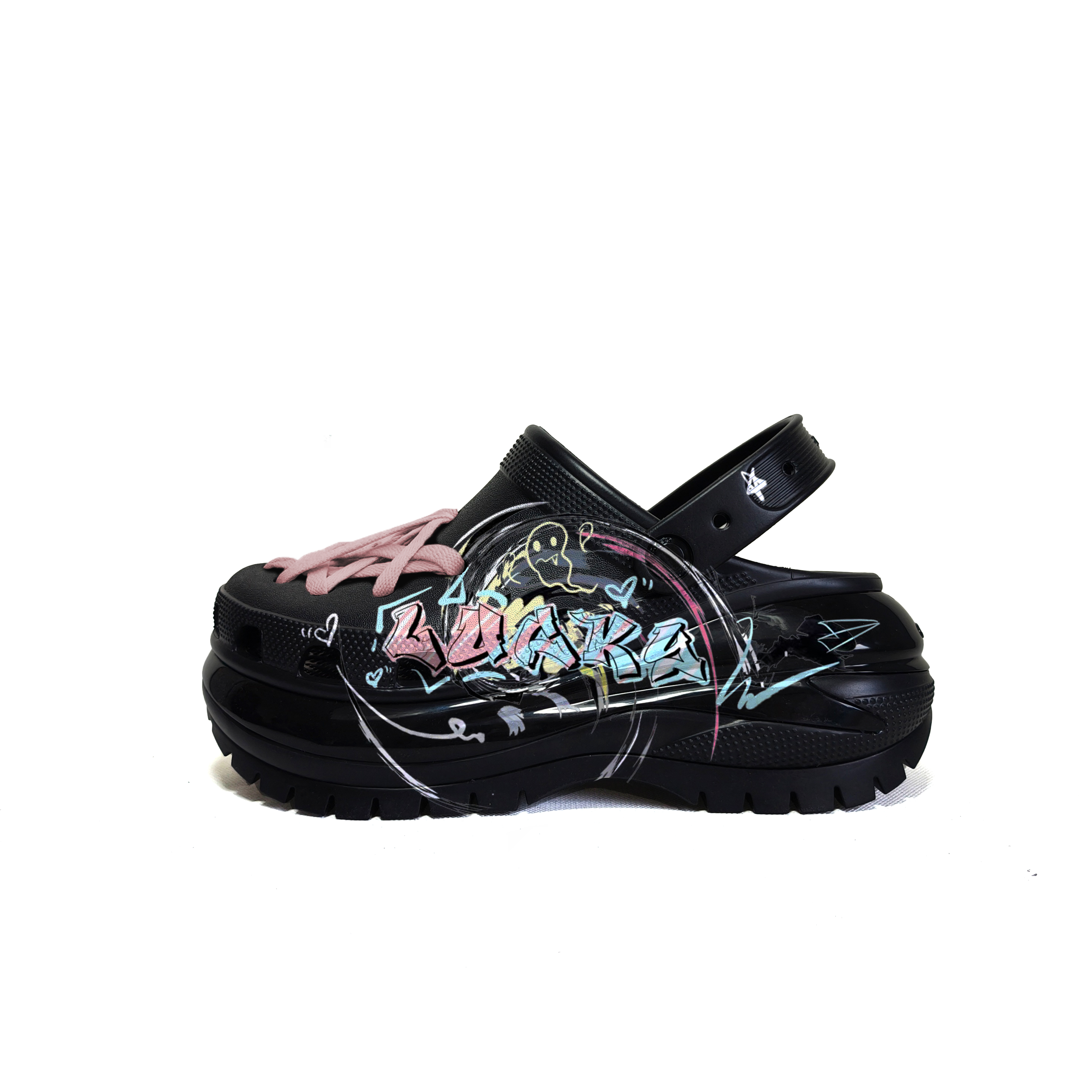 Crocs Сабо Mega Crush Clog унисекс, черные