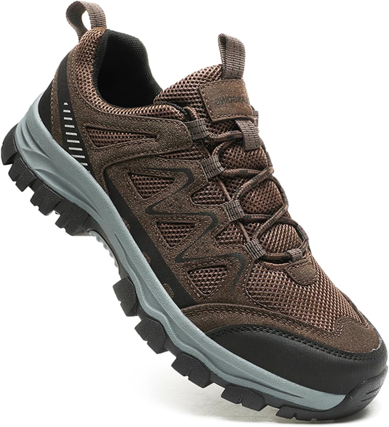 

Мужские походные кроссовки Комфортные Легкие Дышащие Нескользящие Низкие Кеды для Походов, Кемпинга и Прогулок на Природе Wdczya, коричневый