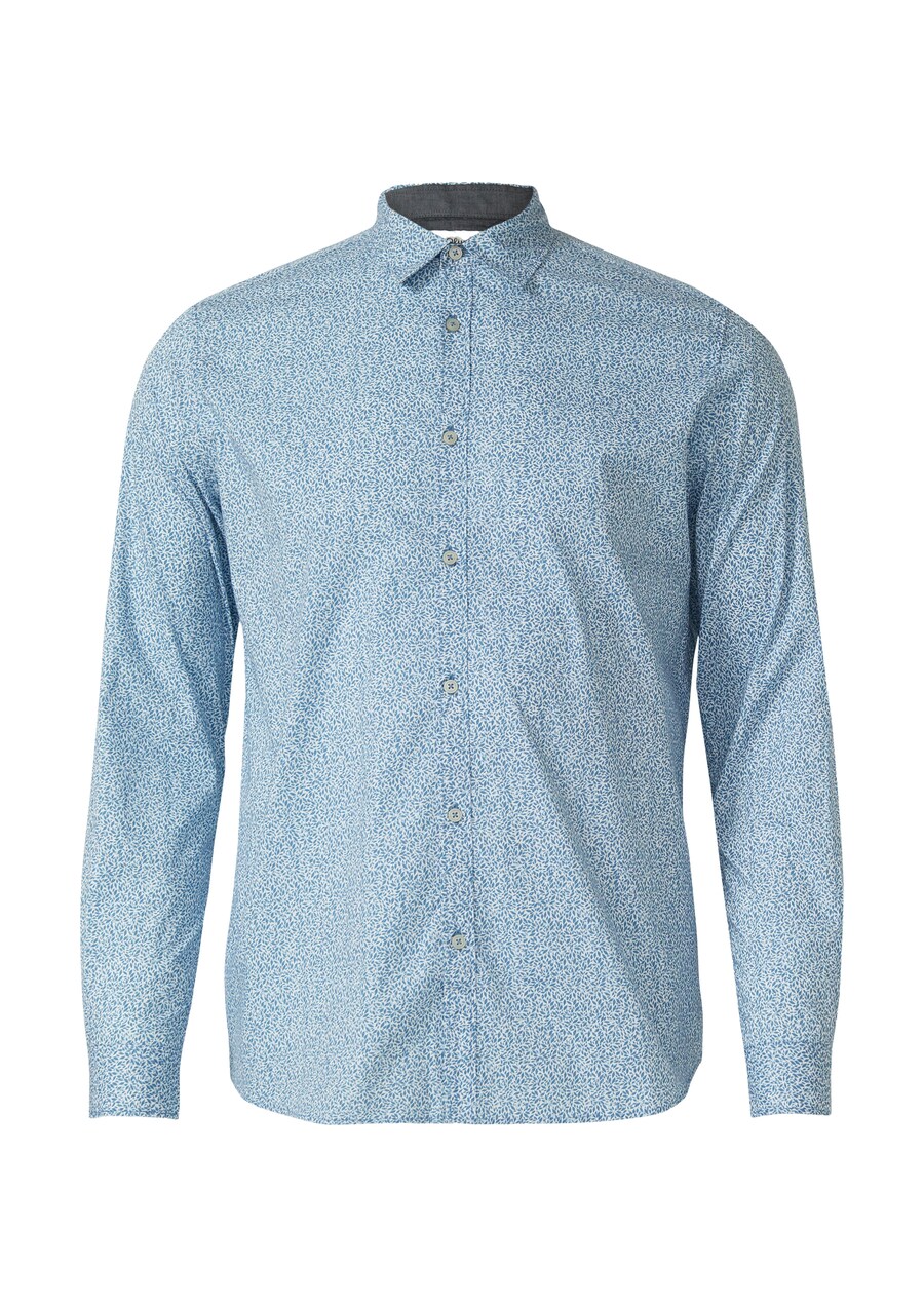 

Рубашка на пуговицах классического кроя s.Oliver, синий