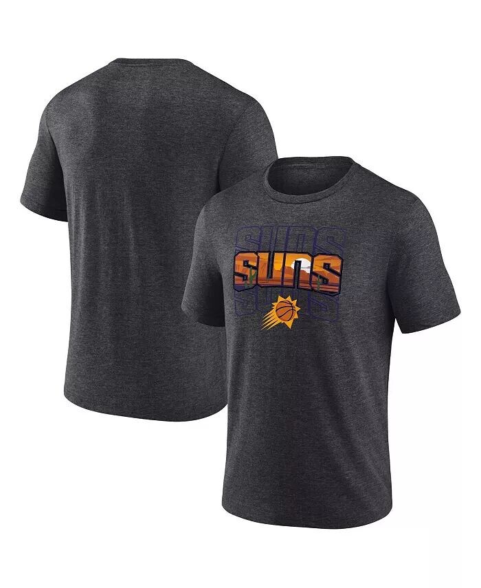 

Мужская темно-серая футболка Phoenix Suns Hometown Originals Announcer Tri-Blend Fanatics