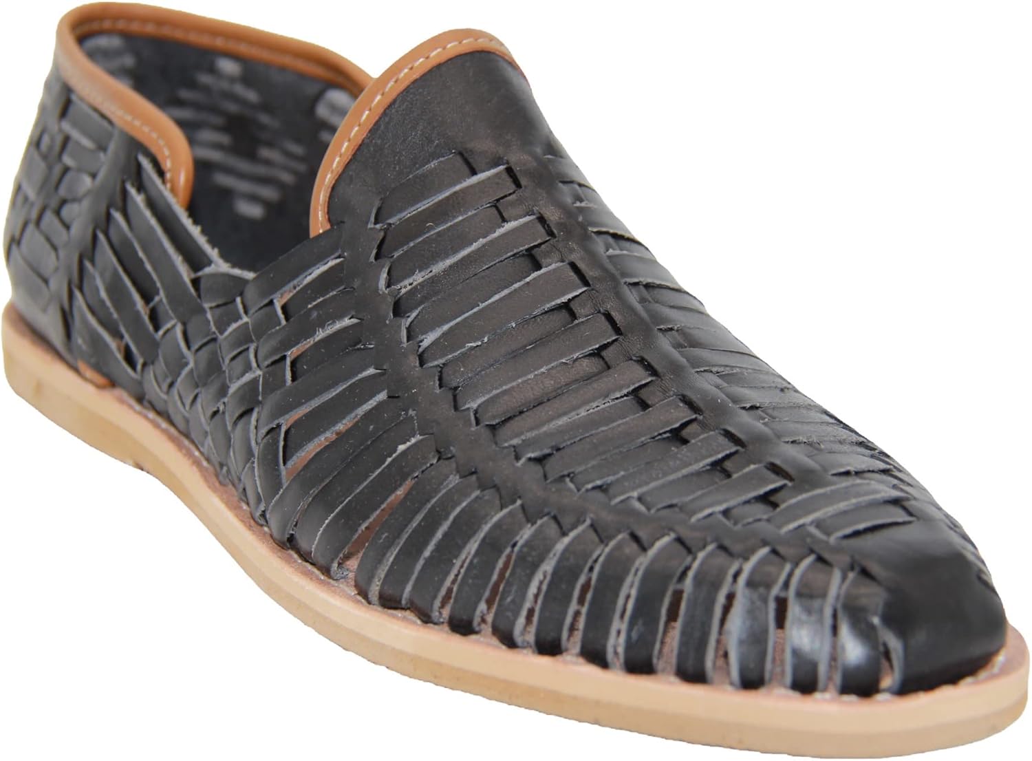 

Мужские кожаные аутентичные мексиканские сандалии Huarache с закрытым носком от Western Shops The Western Shops, черный