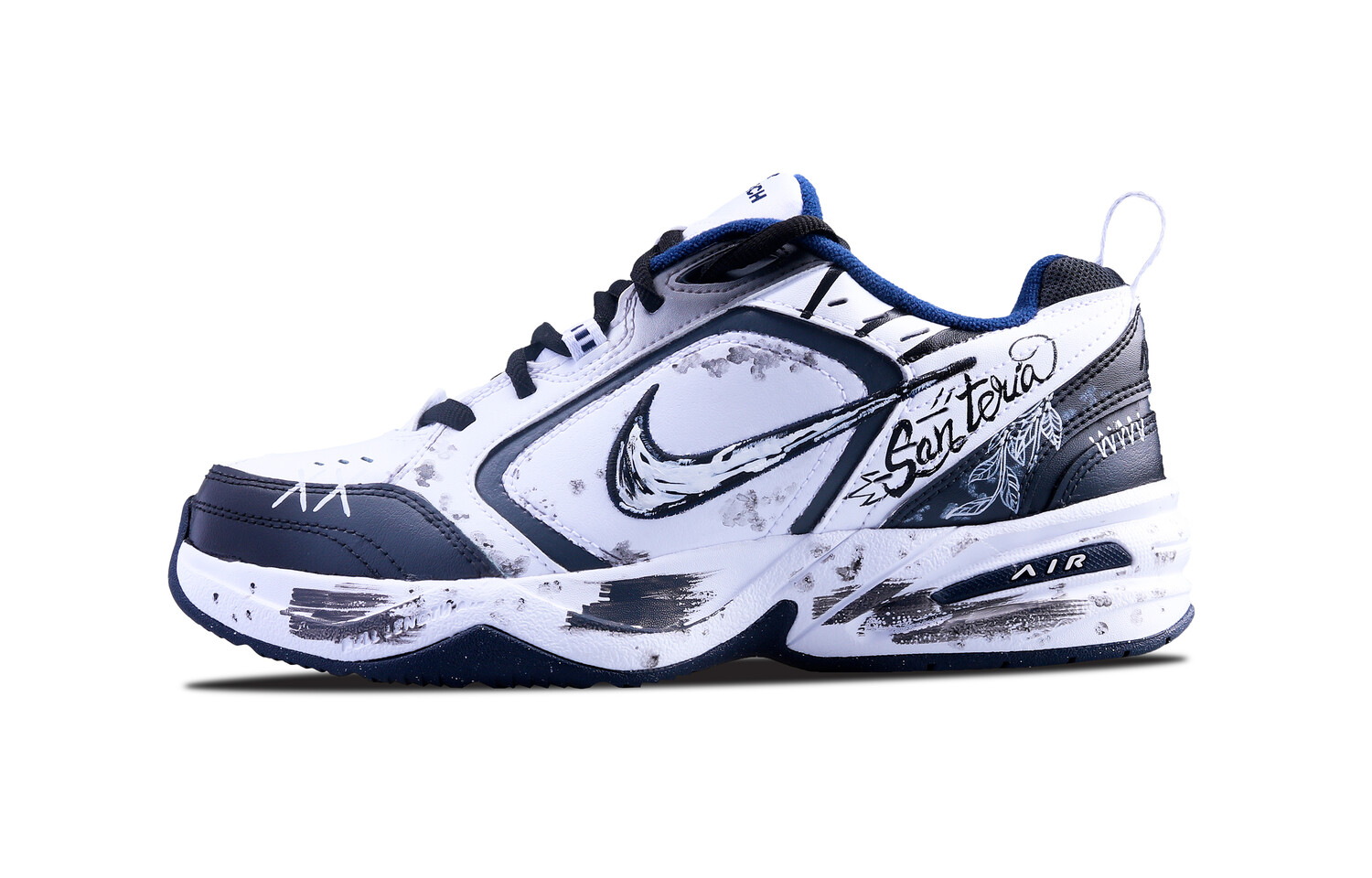 

Кроссовки Nike Air Monarch 4 Chunky Sneakers Unisex Low-top White, черный