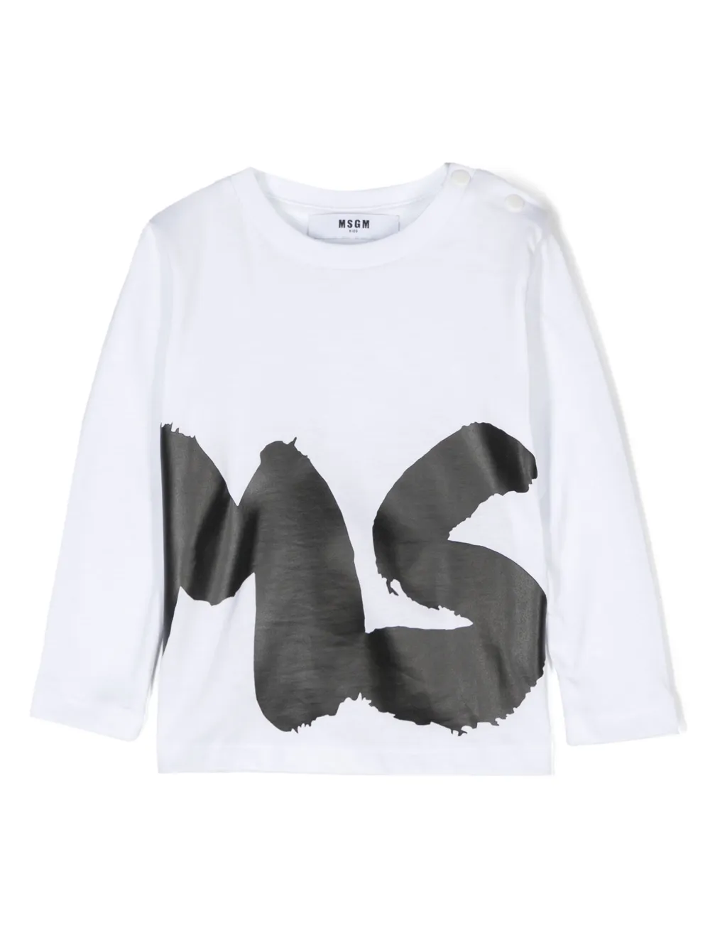 

Футболка с логотипом MSGM Kids, белый