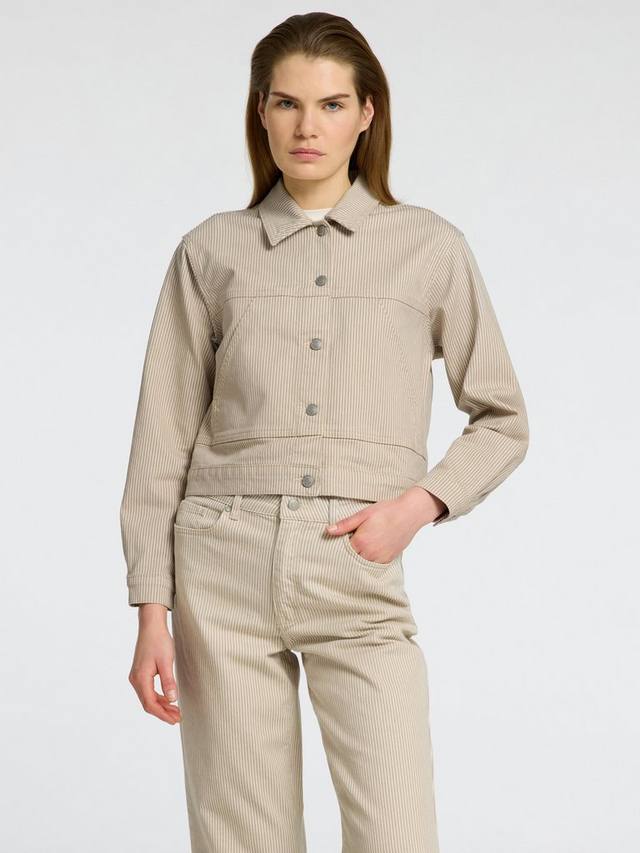 

Текстурированная джинсовая куртка alba SELECTED FEMME, бежевый