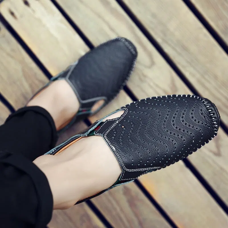 Мужские лоферы, кожаные, мягкая подошва, модель Driving Penny Loafers, 04 — фото 2