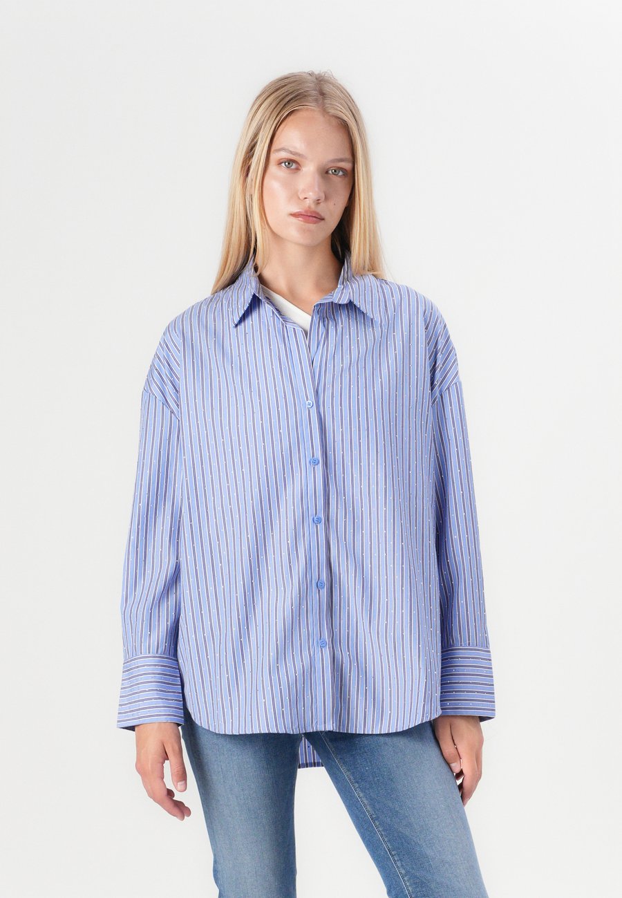 

Блуза ONLY ONLOREGON ALVA RHINESTONE SHIRT, Persian Jewel/Blue